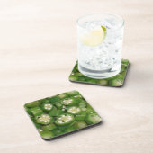 Dessous de verre de coupe Okra (Côté Droit)