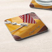 Dessous de verre de coutume de métier de Chris (Côté gauche)