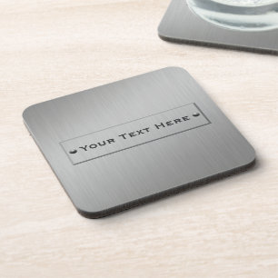 Dessous de verre de coutume de regard en métal