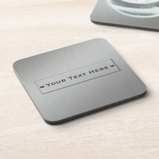 Dessous de verre de coutume de regard en métal (Côté gauche)