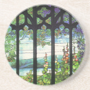 Dessous de verre de cru en verre souillé de