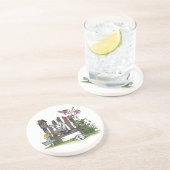 Dessous de verre de Daylily/lapin (Côté)