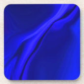 Dessous de verre de design bleu lisse (Devant)