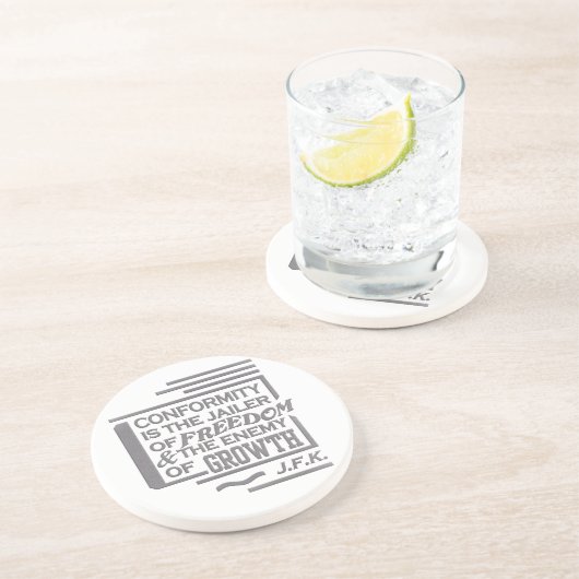 Dessous de verre de devis JFK (Côté)