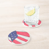 Dessous de verre de drapeau américain (Côté)