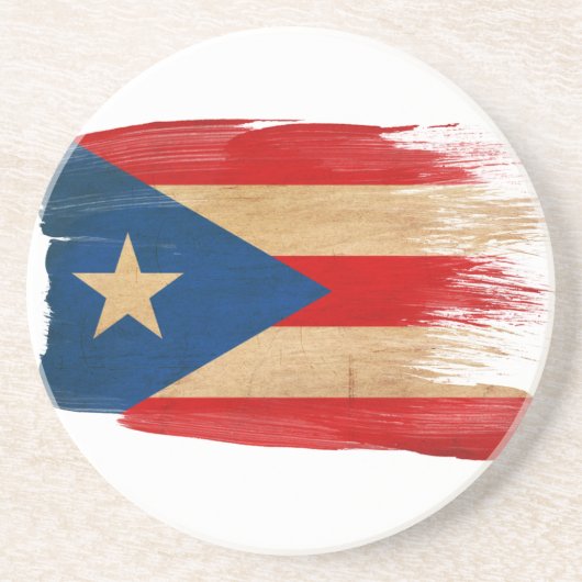 Dessous de verre de drapeau de Porto Rico (Devant)