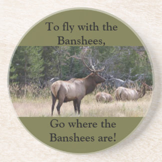 Dessous de verre de faune de grès de chasse