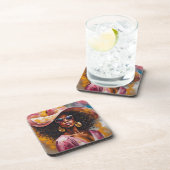 Dessous de verre de femmes afro-américaines avec d (Côté Droit)