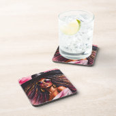 Dessous de verre de femmes afro-américaines avec d (Côté Droit)