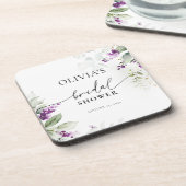 Dessous de verre de Fête des mariées de lavande ve (Côté gauche)