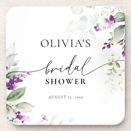 Dessous de verre de Fête des mariées de lavande ve (Devant)