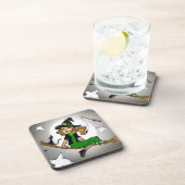 Dessous de verre de fête d'Halloween en sorcière (Côté Droit)