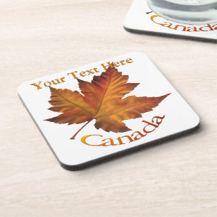 Dessous de verre de feuille d'érable du Canada de