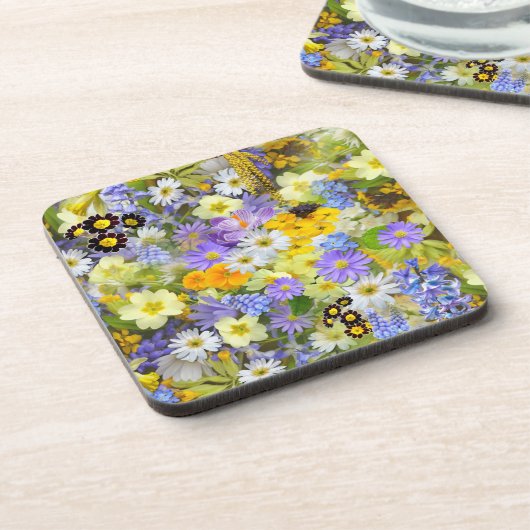 dessous de verre de fleurs de printemps (Côté gauche)