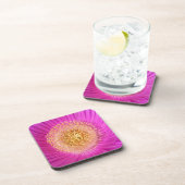 Dessous de verre de fleurs rose vif (Côté Droit)