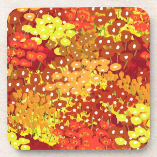 Dessous de verre de fleurs sauvages d'été