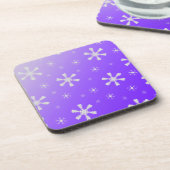 Dessous de verre de flocon de neige violet (Côté gauche)