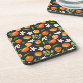 Dessous de verre de fruits mandarin | Ensemble de (Côté gauche)