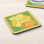 Dessous de verre de fruits texturés (orange) (Côté gauche)