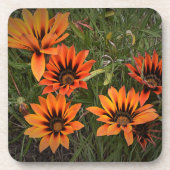 Dessous de verre de Gaza orange et noir (Devant)