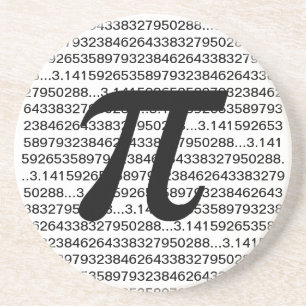 Dessous de verre de geek de maths de pi 3,14