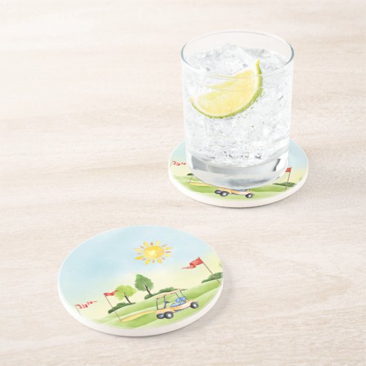 Dessous de verre de golf de Sandstone (Côté)