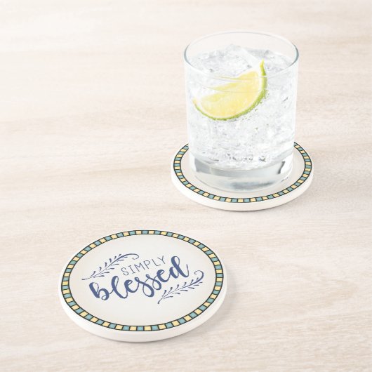 Dessous de verre de grès (Côté)