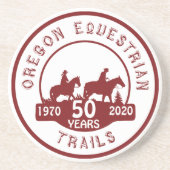 Dessous de verre de grès avec le logo (Devant)