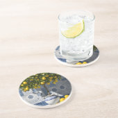 Dessous de verre de grès citron méditerranéen ital (Côté)