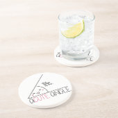 Dessous de verre de grès d'angle aigu (Côté)