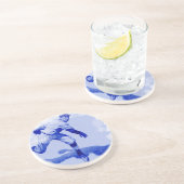 Dessous de verre de grès de baseball vintage (Côté)