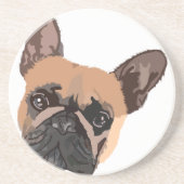 Dessous de verre de grès de Bulldog (Devant)