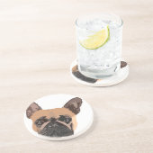 Dessous de verre de grès de Bulldog (Côté)