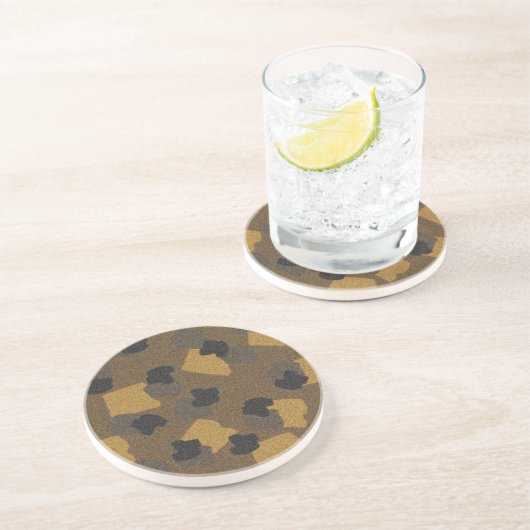 Dessous de verre de grès de Camo (Côté)