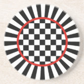 Dessous de verre de grès de contrôle de farceur (Devant)