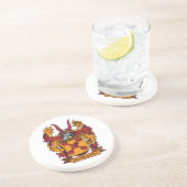 Dessous de verre de grès de crête de famille (Côté)