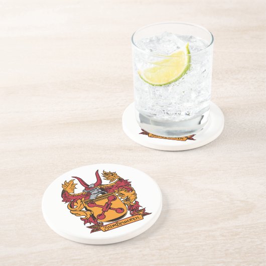 Dessous de verre de grès de crête de famille (Côté)