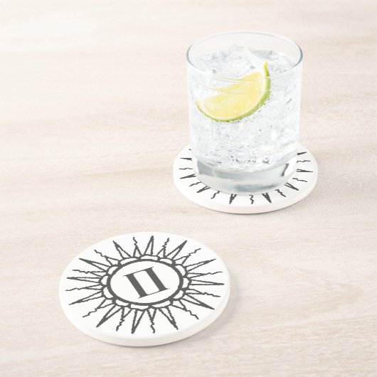 Dessous de verre de grès de Gémeaux (Côté)