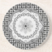 Dessous de verre de grès de houx et de flocon de (Devant)