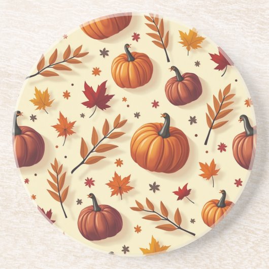 Dessous de verre de grès de la récolte (Devant)