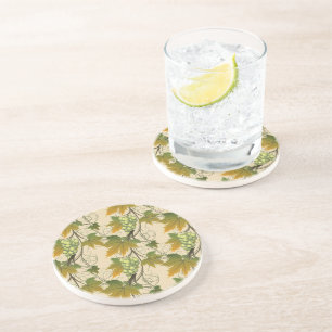 Dessous de verre de grès de la vigne de raisin