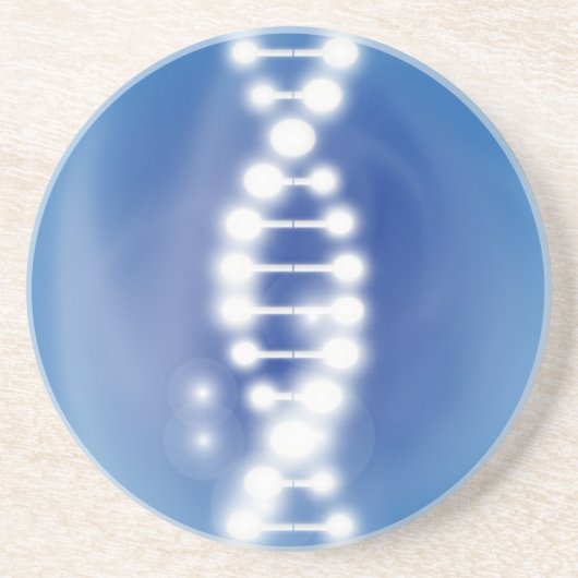 Dessous de verre de grès de logo d'ADN (Devant)