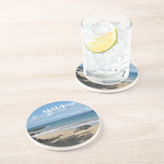 Dessous de verre de grès de Maui Beach (Côté)