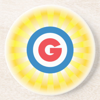 Dessous de verre de grès de Sunburst GCS