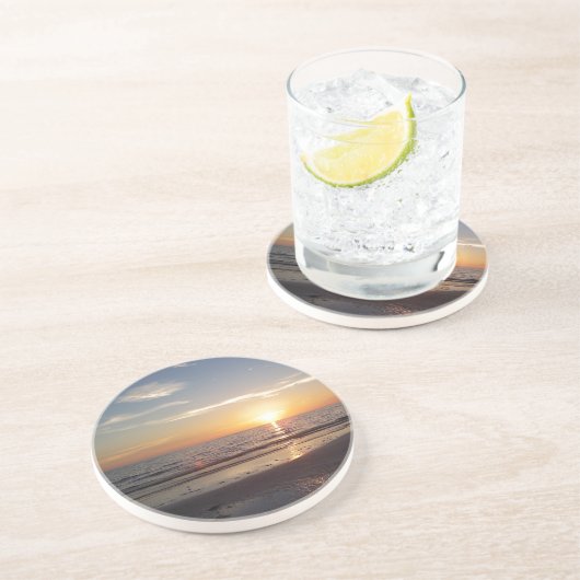 Dessous de verre de grès de Sunset Beach (Côté)