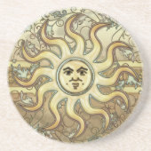 Dessous de verre de grès de symbole de Sun (Devant)