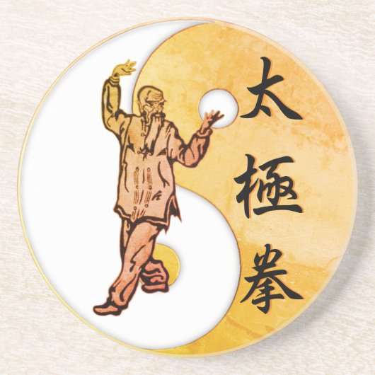 Dessous de verre de grès de Tai Chi (Devant)