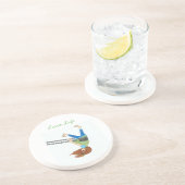 Dessous de verre de grès de temps d'oscillation (Côté)