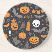 Dessous de verre de grès d'Halloween (Devant)