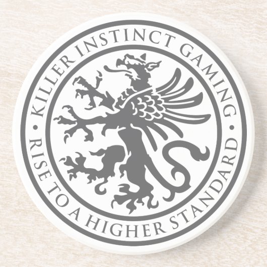 Dessous de verre de grès d'instinct de tueur (Devant)